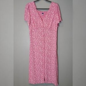 Old Navy Pink Flutter Sleeve Sundress